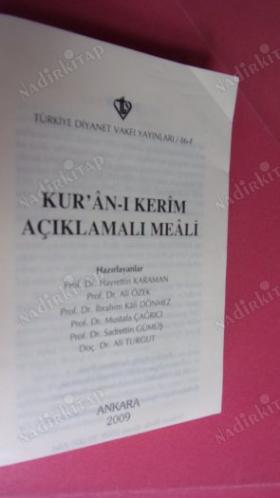 KURANI KERİM AÇIKLAMALI MEALİ - CEP BOY