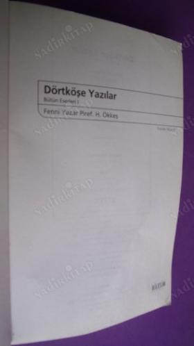 DÖRTKÖŞE YAZILAR BÜTÜN ESERLERİ-1