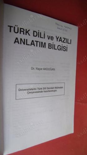 TÜRK DİLİ VE YAZILI ANLATIM BİLGİSİ