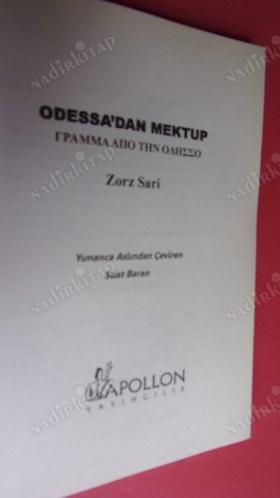 ODESSA'dan MEKTUP