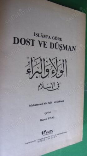 İSLAM'A GÖRE DOST VE DÜŞMAN 1.CİLT