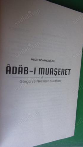 ADAB-I MUAŞERET - Görgü ve Nezaket Kuralları