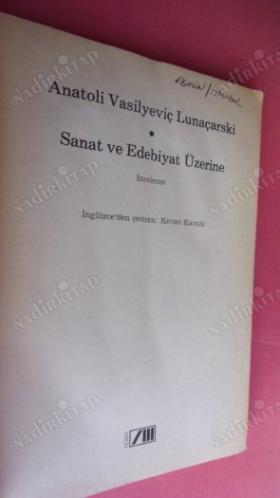 SANAT VE EDEBİYAT ÜZERİNE 'ilk basım'