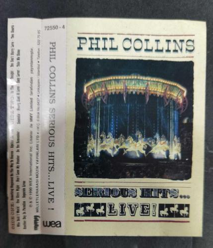 SADECE KARTONETTİR * KASET YOKTUR * PHIL COLLINS * SERIOUS HIT... LIVE'
