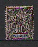 LOT.9 » Martinique Fransız Kolonisi  - 1892 - 10c  MNH Pul  (Kat: 8€)