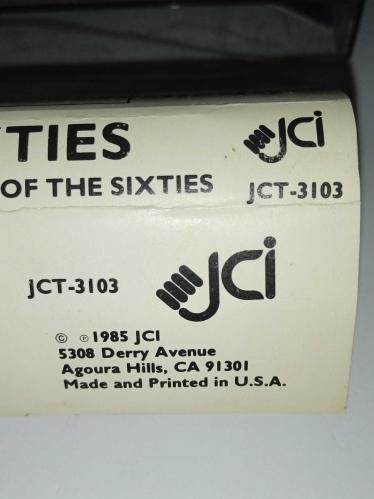 Kaset Electric Sixties 12 Great Electrifying Hits Of The Sixties. Orijinal 1985 Amerikan baskı derleme albüm. Sorunsuz çalışıyor koleksiyonluk.  Steppenwolf-Born To Be Wild, Santana-Evil Ways, Blind Faith-Well All Right, Humble Pie-Natural Born Woman, Traffic-Dear Mr. Fantasy, Chambers Brothers-Time, Cream-Sunshine Of Your Love, Velvet Underground-All Tomorrow's Parties, Byrds-8 Miles High, Quicksilver-Fresh Air, Spirit-I Got A Line On You, Big Brother-Piece of My Heart
