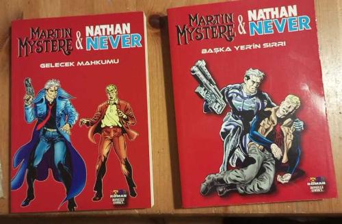Martin Mystere & Nathan Never  2 cilt takım (1. Gelecek Mahkumu; 2. Başka Yer'in Sırrı)