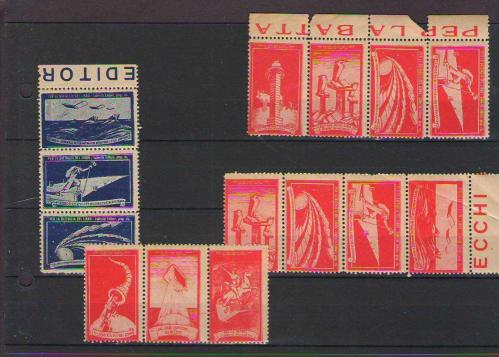 LOT.16 » İtalya 1927 Vallecchi “Per la Battaglia del Libro” Vinyet / Erinnofili Lotu