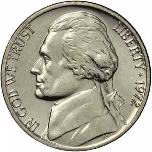 Amerika Birleşik Devletleri ABD 5 Cent 1982 Jefferson Madeni Para
