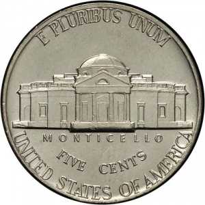 Amerika Birleşik Devletleri ABD 5 Cent 1982 Jefferson Madeni Para