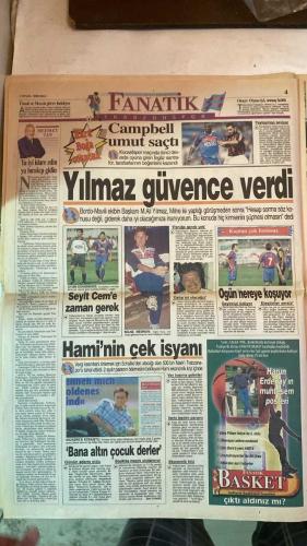 FANATİK SPOR GAZETESİ - TURKISH NEWSPAPER - DOĞUM GÜNÜ HEDİYESİ  - EKSİKSİZ TAM TAKIM GAZETE - 1 EYLÜL 1998 - SAYI: 1017 - SELAMI ÖZDEMIR - MUSTAFA DENIZLI - ELVIR BALIC - SINEM ÖZÜTAMER - FATIH TERIM - HAKAN ŞÜKÜR - HAGI - HASAN SAŞ - TUGAY - TAFFAREL - FARUK SÜREN - ÜNAL ERZEN - BU VATAN HEPİMİZİN - GERÇEK SPOR GAZETESİ - FANATIK - DERS VERDİ - HİÇBİR ENDİŞEM YOK - HER TAKIMI YENERİZ - BALIC’TEN SÜRPRİZ NİKAH - SON GOL BEKARLIĞA - DÜNYA KARMASI ANİDEN DEĞİŞTİ - HOLLANDA’DA RIJKAARD DEVRİ - YASTIKTA KOCAYIN - BİR TEK BAŞKAN HABERLİYDİ - CİM BOM COŞTU BİR KERE - ÇEK İSYANI - SEBA UZAN SIKINTI BASTI - BİLBAO’DA GALATASARAY’IN - BU ASLAN’A ALKIŞ - TERİMLİ CİM BOM KATLAYA KATLAYA - HAGİ’YE GERİ DÖN BASKISI - KRAL’A TEBRİK - SÜREN BORÇLARI DONDURDU - ERZEN GÖREVİNE BAŞLADI - BU GOLÜN TUGAY İÇİN DEĞERİ FARKLI - OĞLUNA SÖZ VERMİŞTİ - BİZ HAVALANMADIK - TAFFAREL’E ÖVGÜLER - HER MAÇTA DEVLEŞİYOR - GALATASARAY - FENERBAHÇE - BEŞİKTAŞ - TRABZONSPOR - PARMA - GRASSHOPPER - ISTANBULSPOR - R.ZARAGO