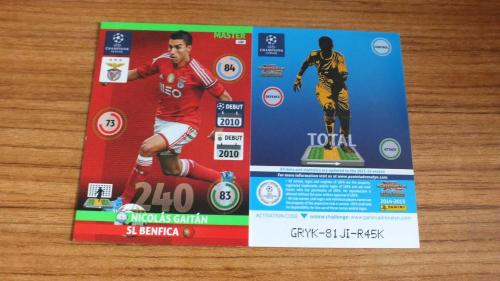Panini Champions League 2014-15 Nicolás Gaitán SL Benfica Master card No:108