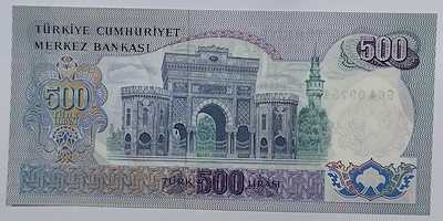 NADİR 6.EMİSYON G SERİSİ 500 LİRA ÇİL ALTI+
