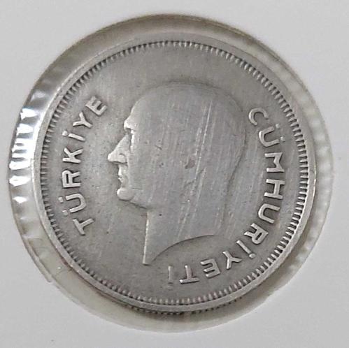 1936 GÜMÜŞ 50 KURUŞ ORİJİNAL MADENİ PARA 2P1WW2 ÇOK ÇOK TEMİZ ÇOK NADİR