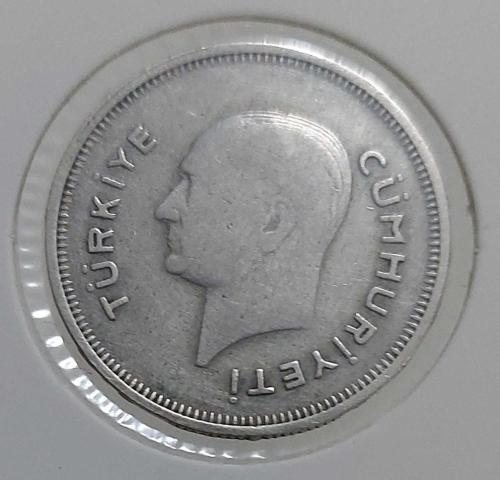 1936 GÜMÜŞ 50 KURUŞ ORİJİNAL MADENİ PARA 2P1WW2 ÇOK ÇOK TEMİZ ÇOK NADİR