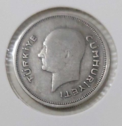 1935 YILI ORİJİNAL GÜMÜŞ 50 ELLİ KURUŞ AA2UU1 ÇOK NADİR