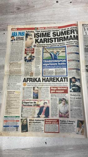 PAS SPOR GAZETESİ - 30 MAYIS 2002 - TÜRKİYE'Yİ DÜNYAYA TARKAN TANITACAK - SÜRPRİZ TÜRKİYE - SEPP BLATTER YENİDEN BAŞKAN - LORANT'LA OLMAZ - GÖNLÜM ORTEGA'DA - ORTEGA SATILDI - RUHUMU SATTIM - ÖRÜMCEK CORDOBA - SÜMER KARIŞAMAZ - NOUMA & ALPAY GALATASARAY'DA - KARTAL'A İKİNCİ GOL - BATİSTUTA UĞRAŞTIRIYOR - İMZA JAPONYA'DA - KANARYA ROTA DEĞİŞTİRDİ: FEN'İN CISSE'Sİ - TERİMSARAY - ADA BUGÜN AÇILIYOR - BEŞİKTAŞ BORÇLU - KARTAL ZAGO'YU KAPTI - NOUMA'DA ISRARLI - EDİLSON 5.5 MİLYON DOLAR - DOBROWSKİ OLMAM - BİLGİLİ İFADE VERECEK - KAPSAL'IN HEDEFİ BÜYÜK - GAKKOŞLAR KAPIŞIYOR - GÖZ-GÖZ'DE ŞOV BAŞLADI - BURSA'DA BAŞKANA SALDIRI - ADANASPOR'DA ÇITA YÜKSELDİ - KINGS'İN İNTİKAMI - KULEYİ SAĞLAMA ALDIK - AFRİKA HAREKATI - OLGUN'UN İLK BOMBASI UFUK - MALATYA'DA FEVZİ SESLERİ - TARKAN - EMRE BELÖZOĞLU - OKAN BURUK - HECTOR CUPER - CASILLAS - CEM ARSLAN - ŞENOL GÜNEŞ - ROBERTO CARLOS - SEPP BLATTER - ALPAY ÖZALAN - WERNER LORANT - IHSAN UÇARGİL - YÜKSEL AYTUĞ - ONUR BELGE - DENİZ GÖKÇE - SERCAN GÖRGÜL