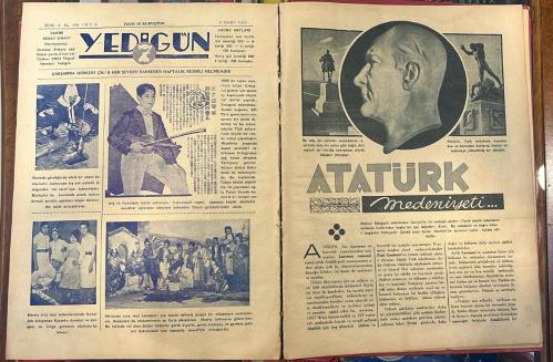 Yedigün Dergisi Haftalık - Sayı 183'den Başlayıp 208'e Kadar Tüm Sayıları Toplamda 25 Sayı