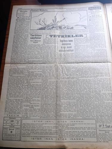 Son Posta Gazetesi - Turkish Newspaper - 10 İkinciteşrin (Kasım ) 1940 - büyük matemin ikinci yıldönümü - Atatürk rahat uyu yazan Falih Rıfkı Atay Başmakale - Atatürk portresi çizen Münif Fehim - Milli Şef İsmet İnönü'nün beyannamesi - Atatürk'e ait bir hatıra yazan E. Ekrem Talu - Atatürk'ü nasıl kaybetmiştik - ajansın kapısındaki mahşeri kalabalık resmi tebliğ kapışıyor Fotoğrafı - 16 İkinciteşrinde İstanbul atatürk'lü tavafa başladı fotoğraf - Atatürk'ün cenazesinde ağlayanlar fotoğraf - Ankara yolunda Atatürk İzmit trenine konurken Fotoğrafı - Atatürk'e azametli ve muhteşem bir cenaze töreni yapıldı Fotoğrafı - yurtta Cumhuriyet Bayramı fotoğraf - Hitler Alman milletine bir hitabede bulundu - Almanya'da Münih İtalya'da Torino bombalandı - Ressam Cellini'nin ilk şöhreti - biraz da musiki - bütün yurt Atatürk'ün ölmez hatırasını taziz ediyor - Churchill Dün Londra'da mühim bir nutuk söyledi - Sovyetler Birliği hariciye komiseri Molotof Berlin'e gidiyor - 10 Kasım 1938