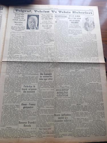 Son Posta Gazetesi - Turkish Newspaper - 10 İkinciteşrin (Kasım ) 1940 - büyük matemin ikinci yıldönümü - Atatürk rahat uyu yazan Falih Rıfkı Atay Başmakale - Atatürk portresi çizen Münif Fehim - Milli Şef İsmet İnönü'nün beyannamesi - Atatürk'e ait bir hatıra yazan E. Ekrem Talu - Atatürk'ü nasıl kaybetmiştik - ajansın kapısındaki mahşeri kalabalık resmi tebliğ kapışıyor Fotoğrafı - 16 İkinciteşrinde İstanbul atatürk'lü tavafa başladı fotoğraf - Atatürk'ün cenazesinde ağlayanlar fotoğraf - Ankara yolunda Atatürk İzmit trenine konurken Fotoğrafı - Atatürk'e azametli ve muhteşem bir cenaze töreni yapıldı Fotoğrafı - yurtta Cumhuriyet Bayramı fotoğraf - Hitler Alman milletine bir hitabede bulundu - Almanya'da Münih İtalya'da Torino bombalandı - Ressam Cellini'nin ilk şöhreti - biraz da musiki - bütün yurt Atatürk'ün ölmez hatırasını taziz ediyor - Churchill Dün Londra'da mühim bir nutuk söyledi - Sovyetler Birliği hariciye komiseri Molotof Berlin'e gidiyor - 10 Kasım 1938
