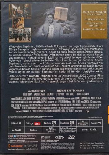 PİYANİST DVD ORJİNAL FİLM 2.EL DVD ( 19411