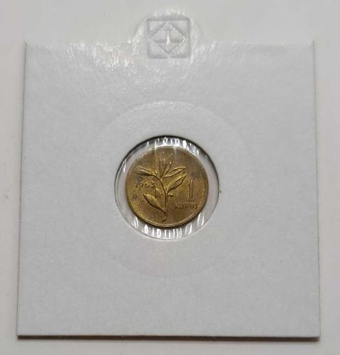 1963 YILI BRONZ 1 KURUŞ ÇİL KONDİSYONDA