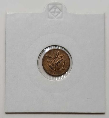 1964 YILI BRONZ 1 KURUŞ ÇİL KONDİSYONDA