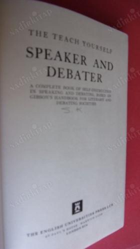 SPEAKER AND DEBATER