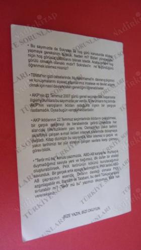 TÜRKİYE SORUNLARI SAYI:70. EYLÜL.2007