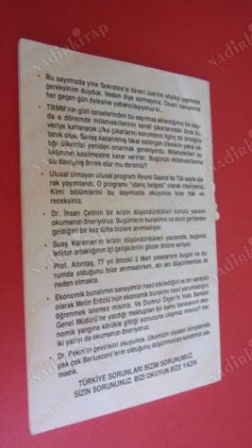 TÜRKİYE SORUNLARI SAYI:40 MAYIS 2001
