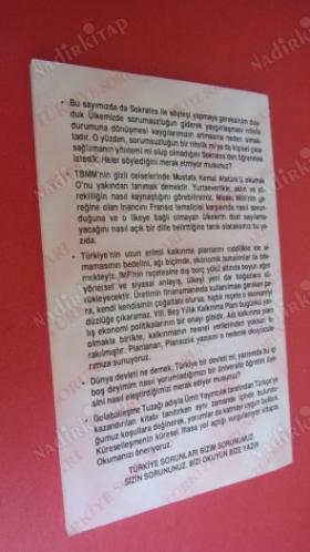 TÜRKİYE SORUNLARI SAYI:38. KASIM .2000