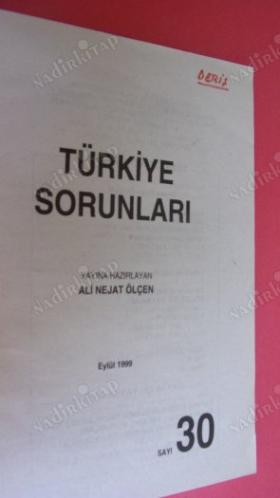 TÜRRKİYE SORUNLARI SAYI:30 EYLÜL.1999