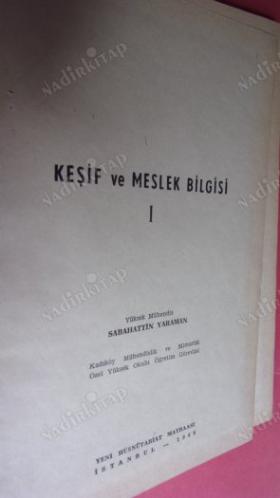 KEŞİF VE MESLEK BİLGİSİ 1 SABAHATTİN YARAMAN