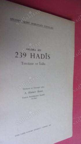 AHLAKA AİT 239 HADİS TERCÜME VE İZAHI