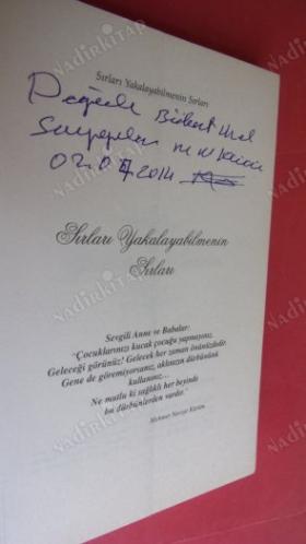 SIRLARI YAKALAYABİLMENİN SIRLARI- 1** İMZALI** MEHMET NEVZAT KÜRÜM