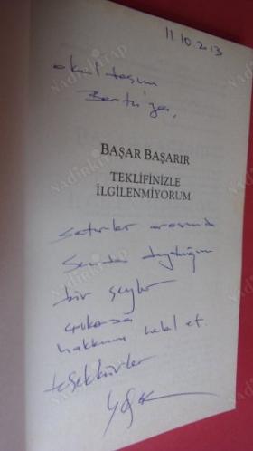 TEKLİFİNİZLE İLGİLENMİYORUM // İLK BASIM -- İMZALI //