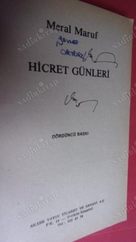 HİCRET GÜNLERİ 4.BASKI (1985T.M.K.V. EDEBİYAT ÖDÜLLÜ)