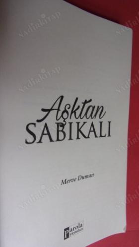 AŞKTAN SABIKALI // İLK BASIM //