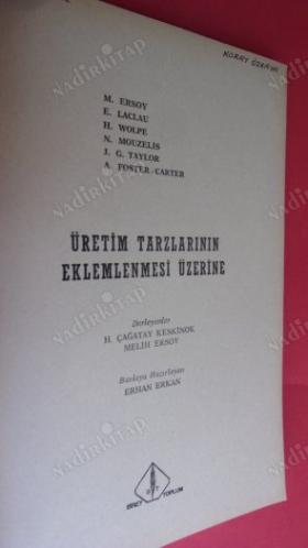 ÜRETİM TARZLARININ EKLEMLENMESİ ÜZERİNE