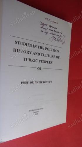 STUDIES IN THE POLITICS HISTORY AND CULTURE OF TURKIC PEOPLES // İMZALI //