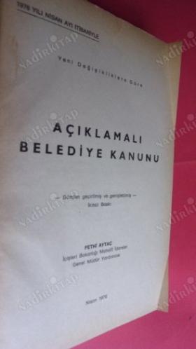 AÇIKLAMALI BELEDİYE KANUNU