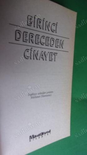 BİRİNCİ DERECEDEN CİNAYET ( cep boy )