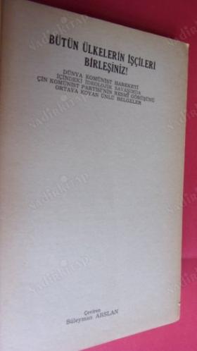 BÜTÜN ÜLKELERİN İŞÇİLERİ BİRLEŞİNİZ