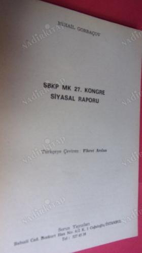 SBKP MK 27. KONGRE SİYASAL RAPORU // İLK BASIM //