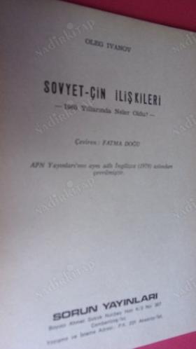 SOVYET - ÇİN İLİŞKİLERİ - Altmışlarda neler oldu? // İLK BASIM //