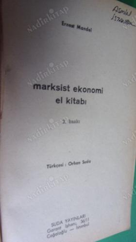 MARKSİST EKONOMİ EL KİTABI 3
