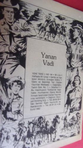 YENİ TEKS ÇİZGİ ROMAN - YANAN VADİ - NO:64