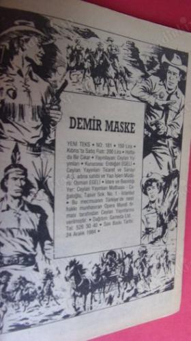 YENİ TEKS NO:181 - DEMİR MASKE