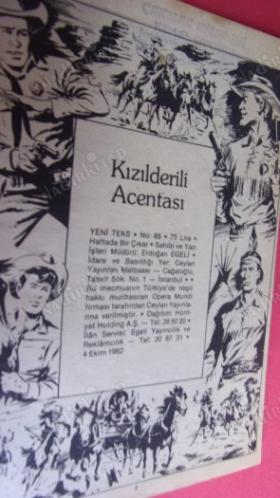 YENİ TEKS NO : 65 KIZILDERİLİ ACENTASI