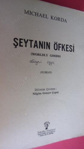 ŞEYTANIN ÖFKESİ